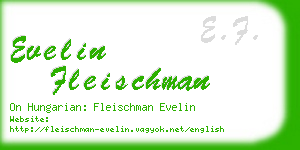 evelin fleischman business card